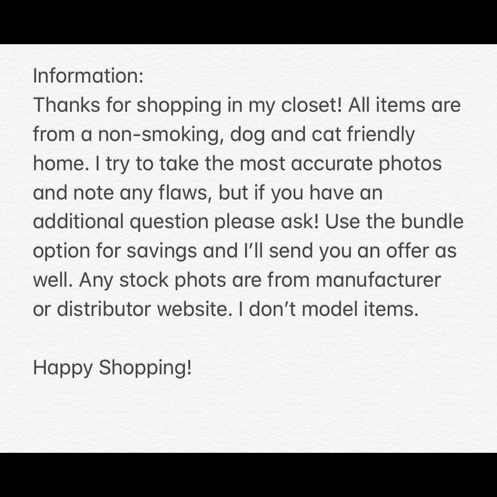 Closet information
